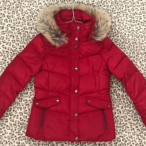 Ellabee Puffer Jacket - Real Fur Hood - Size S